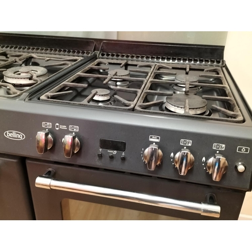 184 - Belling Farmhouse 7 Burner Gas Cooker with 2 Ovens and Grill. 92cm High, 100cm x 62cm. Vendor Advise... 