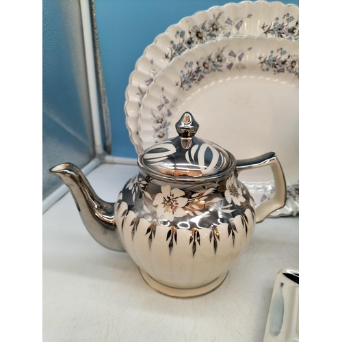 587 - Collection of Mixed Items to include Sadler Teapot, Portmeirion 'Westerly' Pot, Aynsley, Royal Doult... 