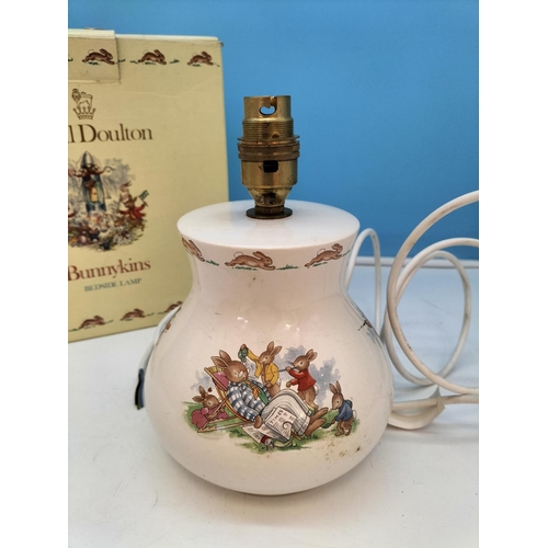 108 - New in Box Royal Doulton 'Bunnykins' Lamp Base and Shade.