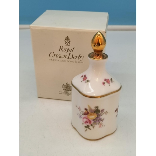 114 - Boxed Royal Crown Derby 'Derby Posies' 9cm Vase and 'Celandine' Lidded Trinket.