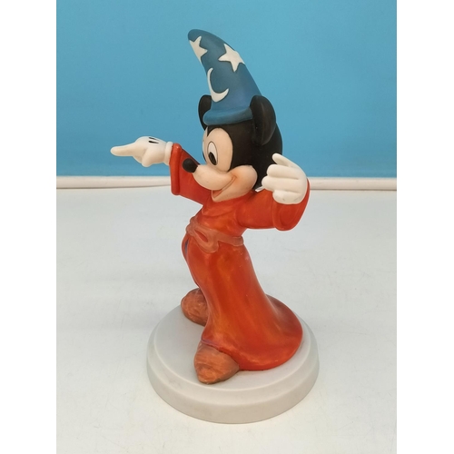 136 - Vintage Disney 20cm Figure 'Mickey Mouse Sorcerer's Apprentice'.