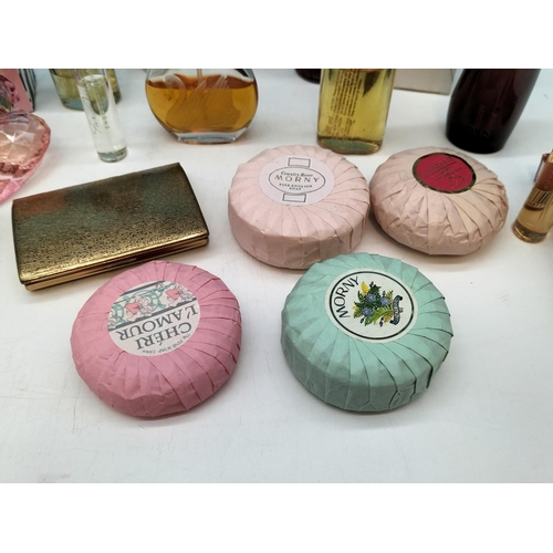 153 - Collection of Mixed Used Perfumes plus Vintage Soaps, Compact, etc.