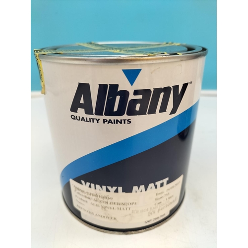 217 - Unopened Tins of Paint (2), Dulux Gloss 'Timeless' and Albany Vinyl Matt 'Stone'.