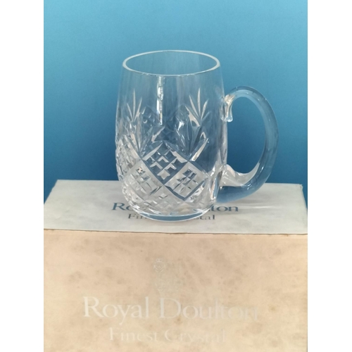 219 - Boxed Royal Doulton Crystal Items (4) to include Wine/Brandy Glasses, Bowl, Tankard and Set of 6 Hi-... 