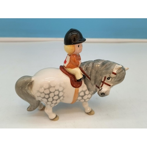 23 - Boxed Beswick Thelwell 'Angel on Horseback Learner'. 12cm High x 14cm.