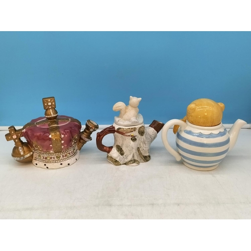 234 - Collection of Novelty Teapots