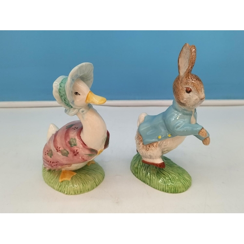 282 - Boxed Beswick Beatrix Potter Peter Rabbit 100 Years Large Size (13cm High x 15cm) Figures (2), 'Pete... 