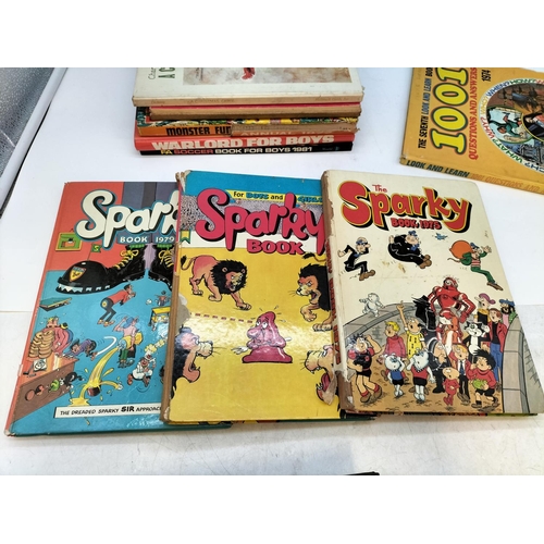 316 - Collection of 1970's/1980's Childrens Annuals to include Sparky, Match, Shoot, etc