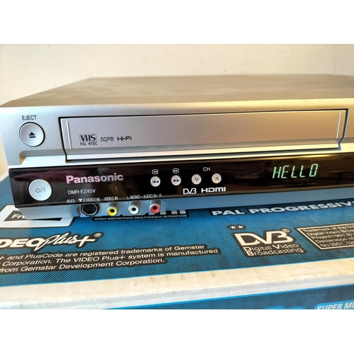 317 - Boxed Panasonic DMR-EZ45V DVD Recorder W/O.