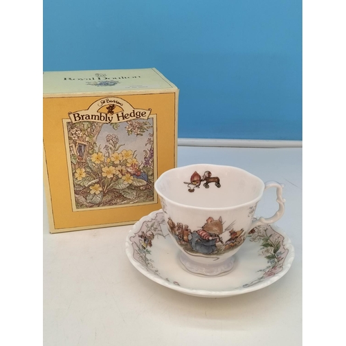 32 - 3 Pieces of Royal Doulton Brambly Hedge Collection - Boxed 'Birthday' Cup and Saucer, Boxed 'The Out... 