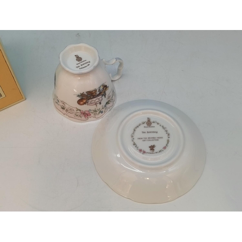 32 - 3 Pieces of Royal Doulton Brambly Hedge Collection - Boxed 'Birthday' Cup and Saucer, Boxed 'The Out... 