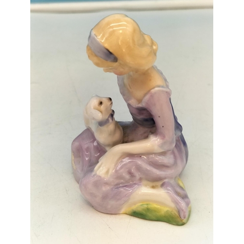 327 - Royal Doulton 15cm Figure 'Bedtime' HN 1978 plus Royal Doulton 'Mary Had a Little Lamb HN 2048.