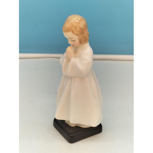 327 - Royal Doulton 15cm Figure 'Bedtime' HN 1978 plus Royal Doulton 'Mary Had a Little Lamb HN 2048.