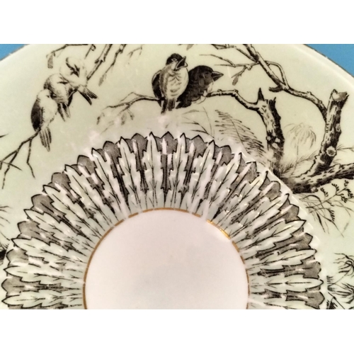 330 - c1870 Aesthetic Movement 24cm Plate in a Japanese Pattern.