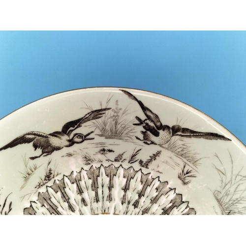 330 - c1870 Aesthetic Movement 24cm Plate in a Japanese Pattern.