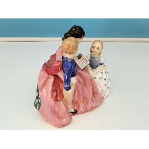 411 - Royal Doulton Figure 'The Bedtime Story' HN 2059. 13cm High x 15cm.