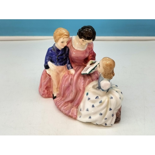 411 - Royal Doulton Figure 'The Bedtime Story' HN 2059. 13cm High x 15cm.