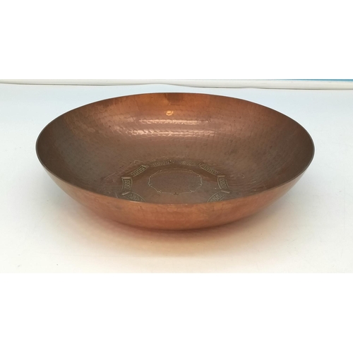 429 - Borrowdale Hand Beaten Copper Bowl. 5cm High x 22cm Diameter