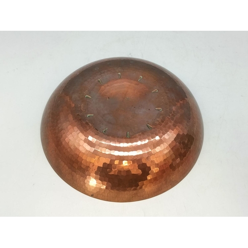 429 - Borrowdale Hand Beaten Copper Bowl. 5cm High x 22cm Diameter