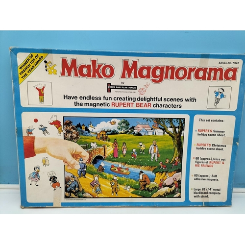 475 - Vintage Mako Magnorama 'Rupert Bear' Scenes Set.