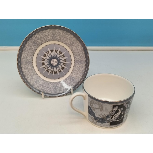 497 - Wedgwood China 'Millennium' Collection Cups and Saucers (2) plus Mug (8.5cm Tall).