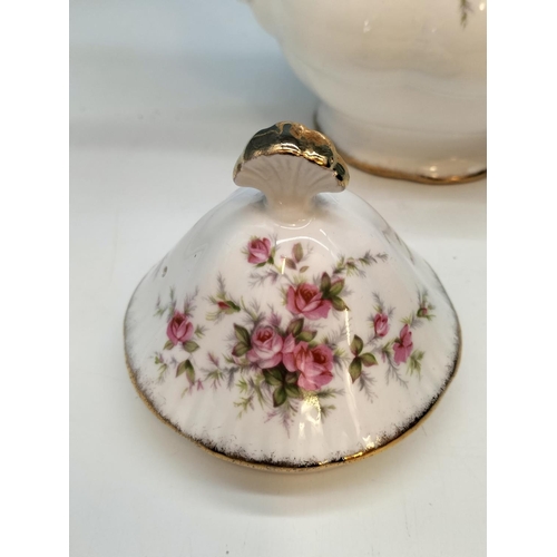 500 - Paragon China 23cm Coffee Pot in the 'Victoriana Rose' Pattern.