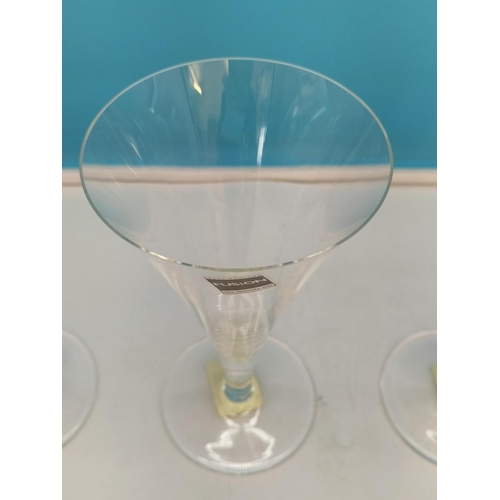 501 - Royal Doulton 'Fusion' Ice Clear Cocktail/Wine Glasses (6). 19.5cm Tall.