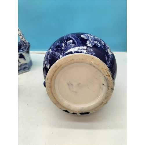 531 - Collection of Blue and White Ceramics to include Copeland Spode 'Italian Garden' Bowl, Chinese Hexag... 