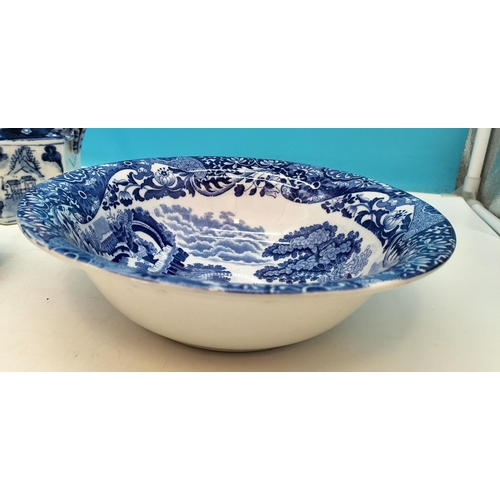 531 - Collection of Blue and White Ceramics to include Copeland Spode 'Italian Garden' Bowl, Chinese Hexag... 