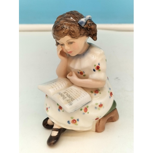 571 - Royal Doulton Brambly Hedge Figure 'Dusty Dogwood' DBH 6, Royal Doulton 11cm Figure  'Storytime' HN ... 