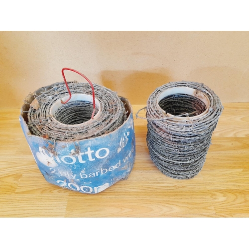 601 - Two Ply Barbed Wire - 1 x 200m (Full) plus One Part Roll. Collection Only.