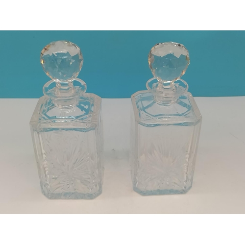 61 - Edinburgh Crystal 'Star of Edinburgh' Design Decanters (2). Marked to Base.