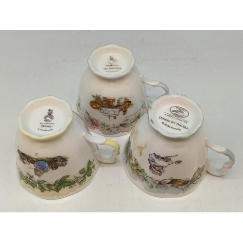 84 - Royal Doulton Brambly Hedge Cups (10) and a Saucer. Mostly Seconds