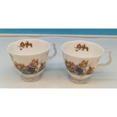 84 - Royal Doulton Brambly Hedge Cups (10) and a Saucer. Mostly Seconds