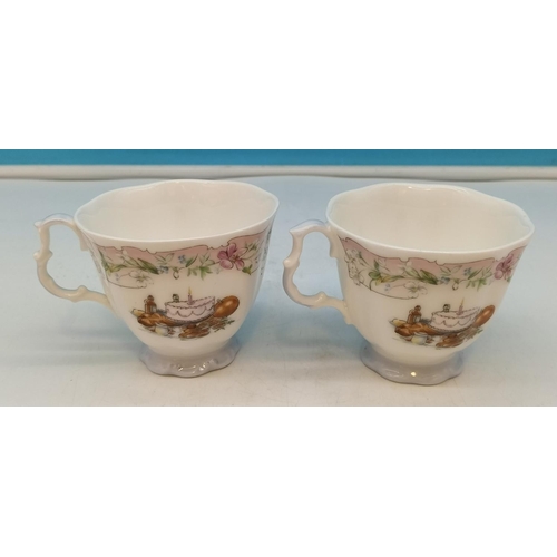 84 - Royal Doulton Brambly Hedge Cups (10) and a Saucer. Mostly Seconds