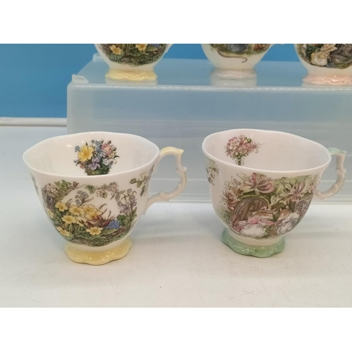 84 - Royal Doulton Brambly Hedge Cups (10) and a Saucer. Mostly Seconds