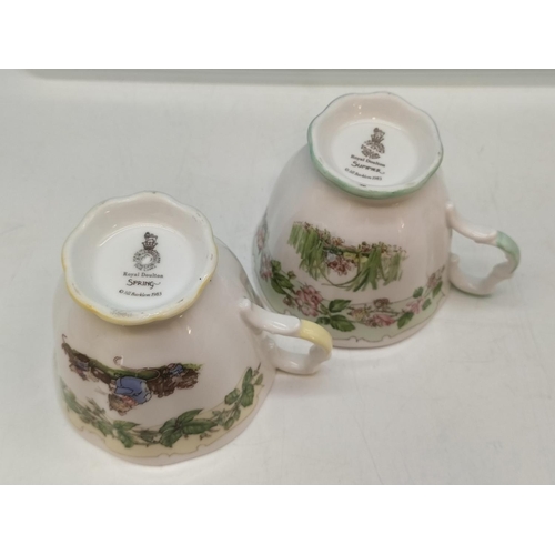 84 - Royal Doulton Brambly Hedge Cups (10) and a Saucer. Mostly Seconds