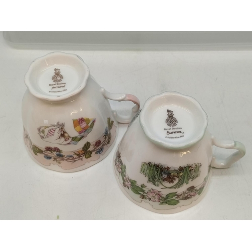 84 - Royal Doulton Brambly Hedge Cups (10) and a Saucer. Mostly Seconds