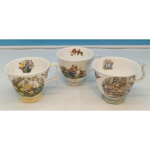 84 - Royal Doulton Brambly Hedge Cups (10) and a Saucer. Mostly Seconds