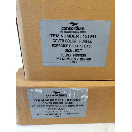 140 - 2 Boxes of Sealed Consortium School Exercise Books - 9