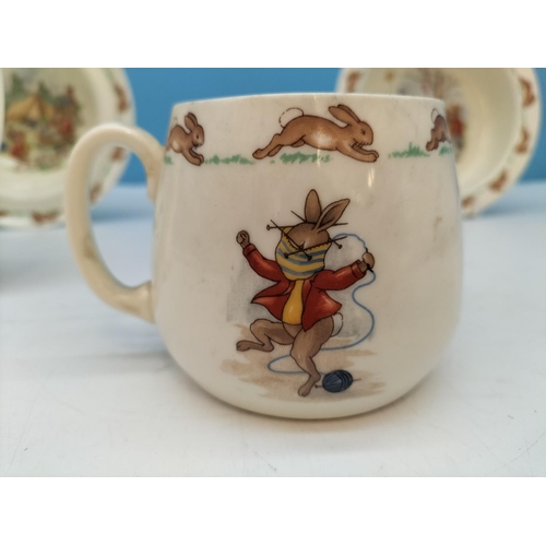 149 - Royal Doulton Bunnykins Items to include Mug, Plate and Bowls (2).