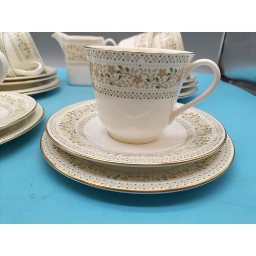 166 - Royal Doulton 19 Piece Part Tea Set in the 'Paisley' Pattern to include Trios (6) and Milk Jug.