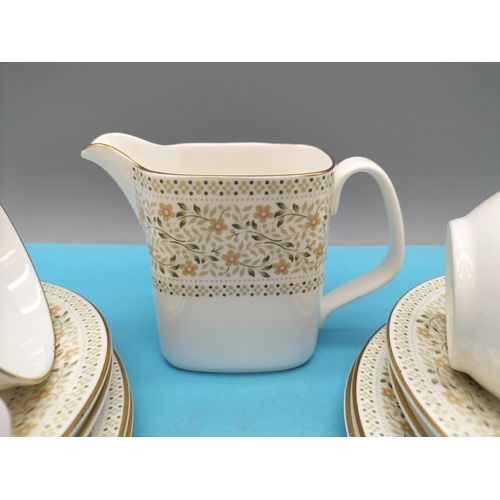 166 - Royal Doulton 19 Piece Part Tea Set in the 'Paisley' Pattern to include Trios (6) and Milk Jug.