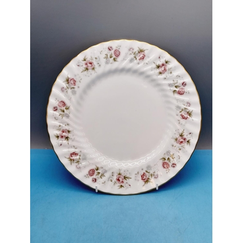 203 - Minton China 27cm Dinner Plates (9) in the 'Spring Bouquet' Design. Some 2nds.