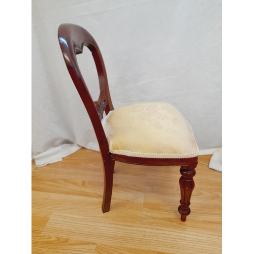 246 - Childs Mahogany Balloon Back Chair. 46cm High x 26cm. Collection Only