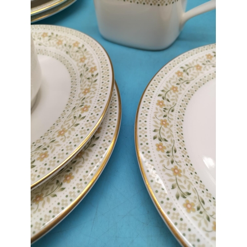 26 - Royal Doulton 20 Piece Part Tea Set in the 'Paisley' Pattern to include Trios (6), Cake Plate and Mi... 