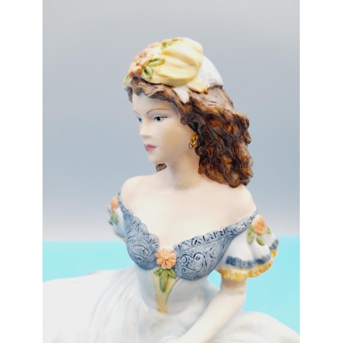 283 - Coalport Age of Elegance 21cm Lady Figure 'Secret Rendezvous'.