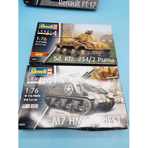 369 - Revell Military Tank Models (5).