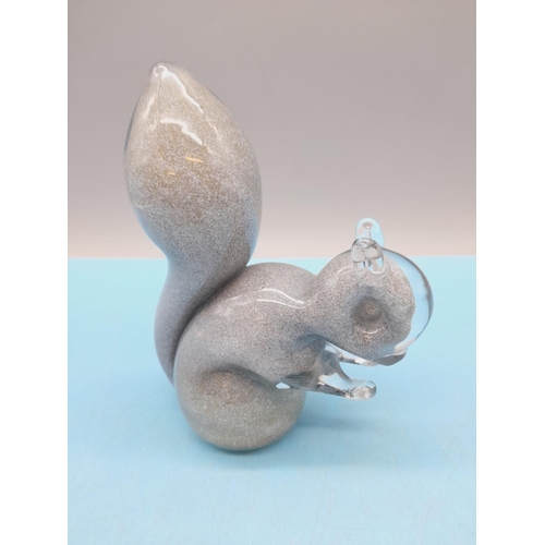 373 - Wedgwood Glass 15cm Figure of a Squirrel.