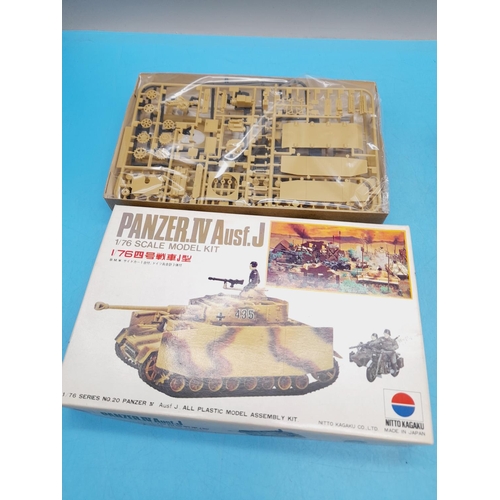 435 - Model Kits (4) to Include Panzer & Elephant Tanks